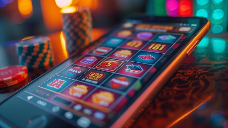 Meja Baccarat SA Gaming dengan antarmuka mobile